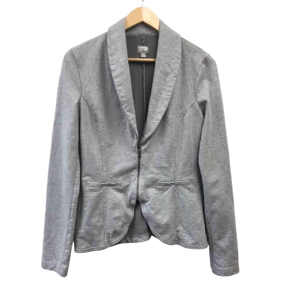 Converse Jacket Womens Medium Gray Half Zip Blazer Style